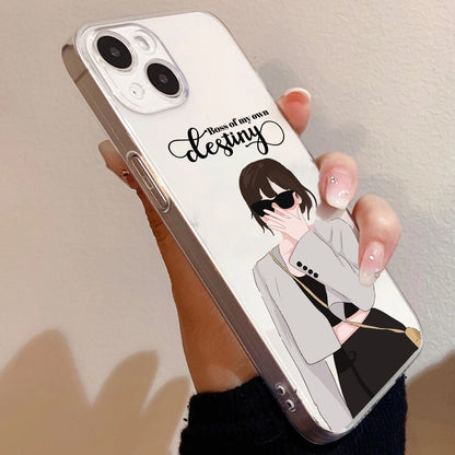 Boss of Own Destiny Girl Custom Name Clear Silicon Soft Cover