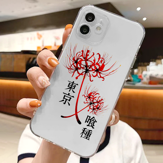 Tokyo Ghoul Flower Anime- Cute Soft Clear Silicon Case Cover