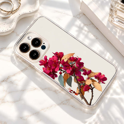 Magenta Blossom Branch Silicon Cover