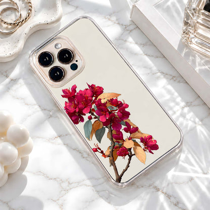 Magenta Blossom Branch Silicon Cover