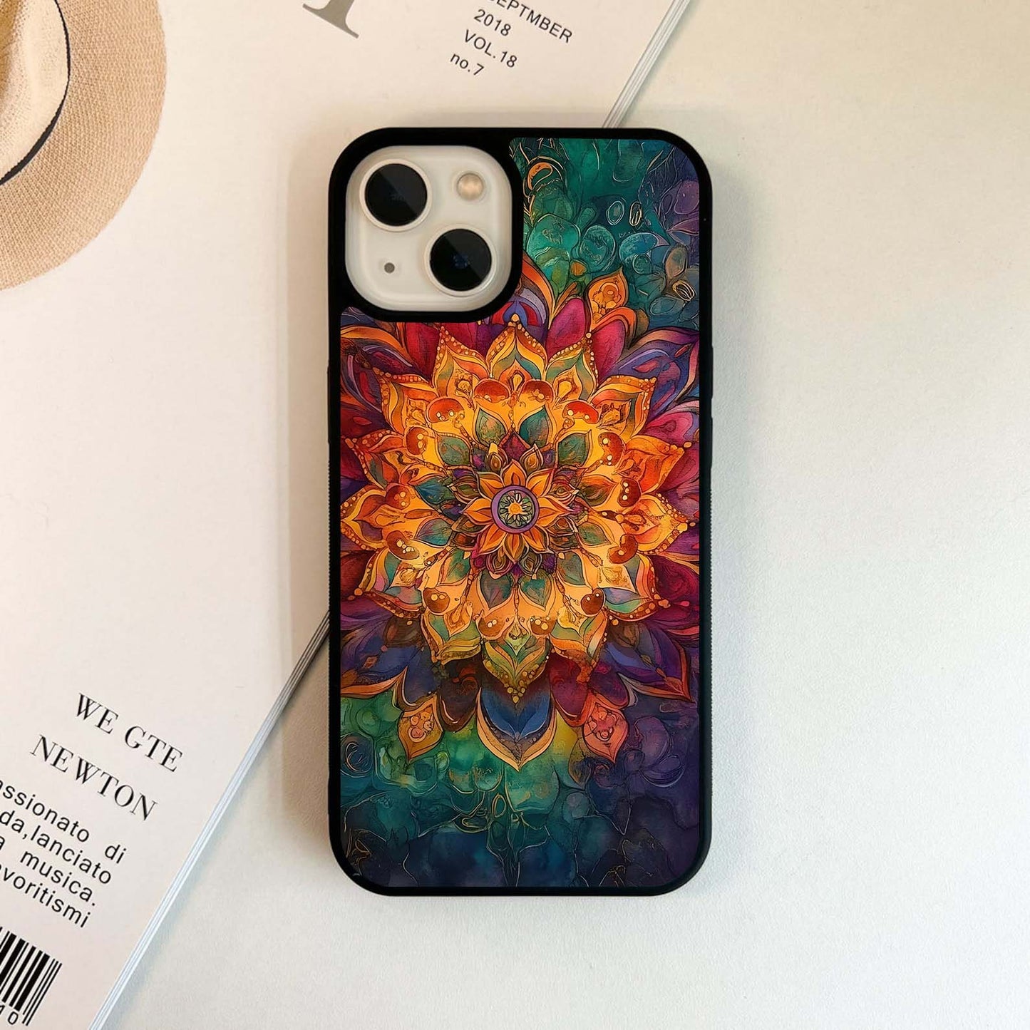 Mandala Vibrants Glass Case