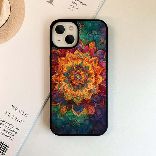Mandala Vibrants Glass Case