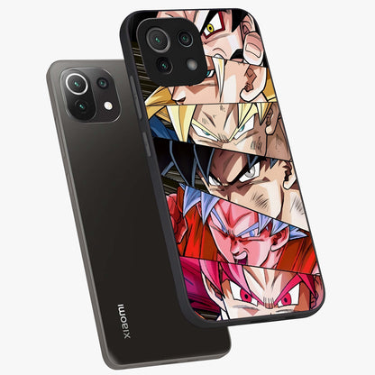 Anime Character Glass Case displayed in angled mockup highlighting colorful anime character illustration.