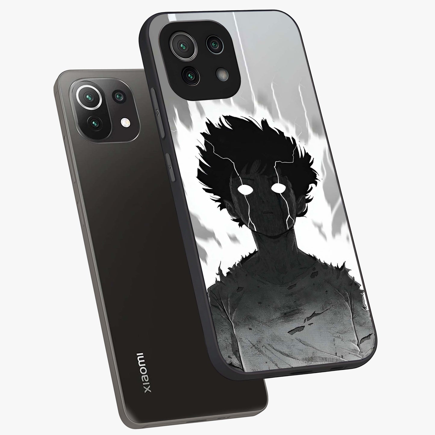 Awakened Inner Rage Glass Case displayed in angled mockup highlighting powerful graphic design and bold artistic theme.