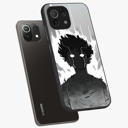 Awakened Inner Rage Glass Case displayed in angled mockup highlighting powerful graphic design and bold artistic theme.