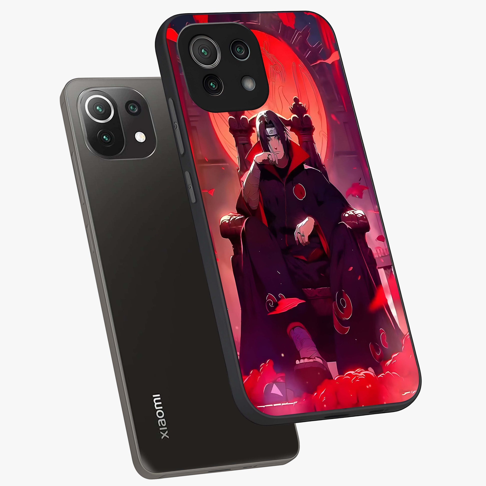 Blood Moon Sovereign Glass Case displayed in angled mockup highlighting dark celestial moon design and dramatic theme.
