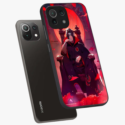 Blood Moon Sovereign Glass Case displayed in angled mockup highlighting dark celestial moon design and dramatic theme.