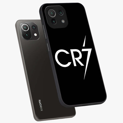 Cr7 Elite Strike Glass Case displayed in angled mockup highlighting powerful sports graphic with bold athletic theme.