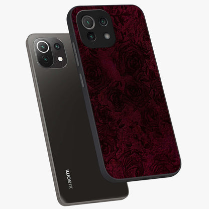 Crimson Fade Flow Glass Case displayed in angled mockup highlighting smooth gradient design with modern aesthetic style.