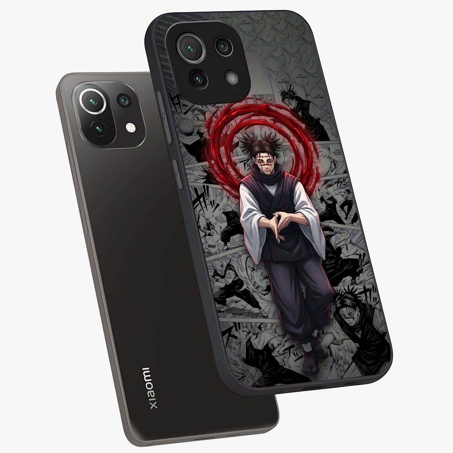 Cursed Ritual Ascension Glass Case displayed in angled mockup highlighting mystical ritual illustration with supernatural aesthetic.