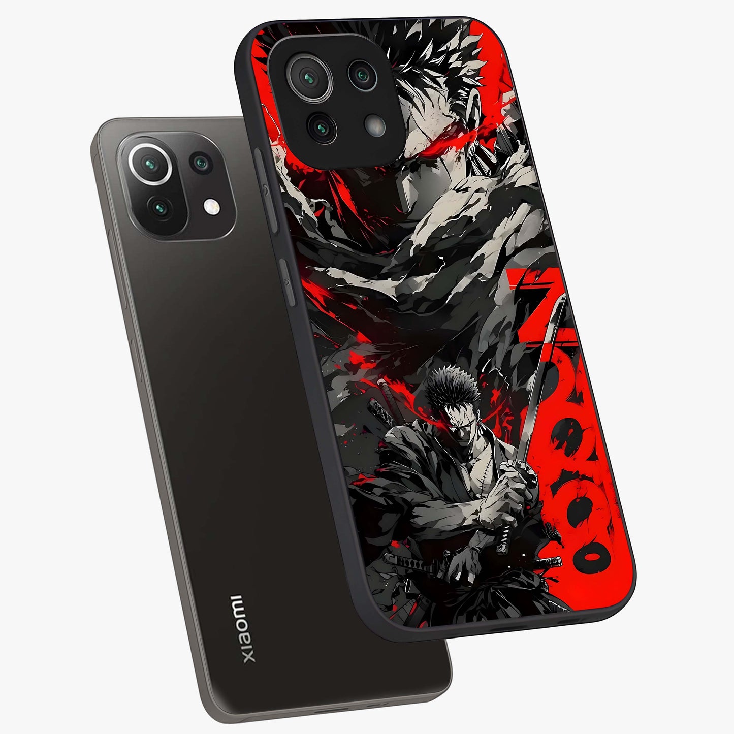 Demon Sword Resolve Glass Case displayed in angled mockup highlighting powerful demon sword illustration with dark fantasy aesthetic.