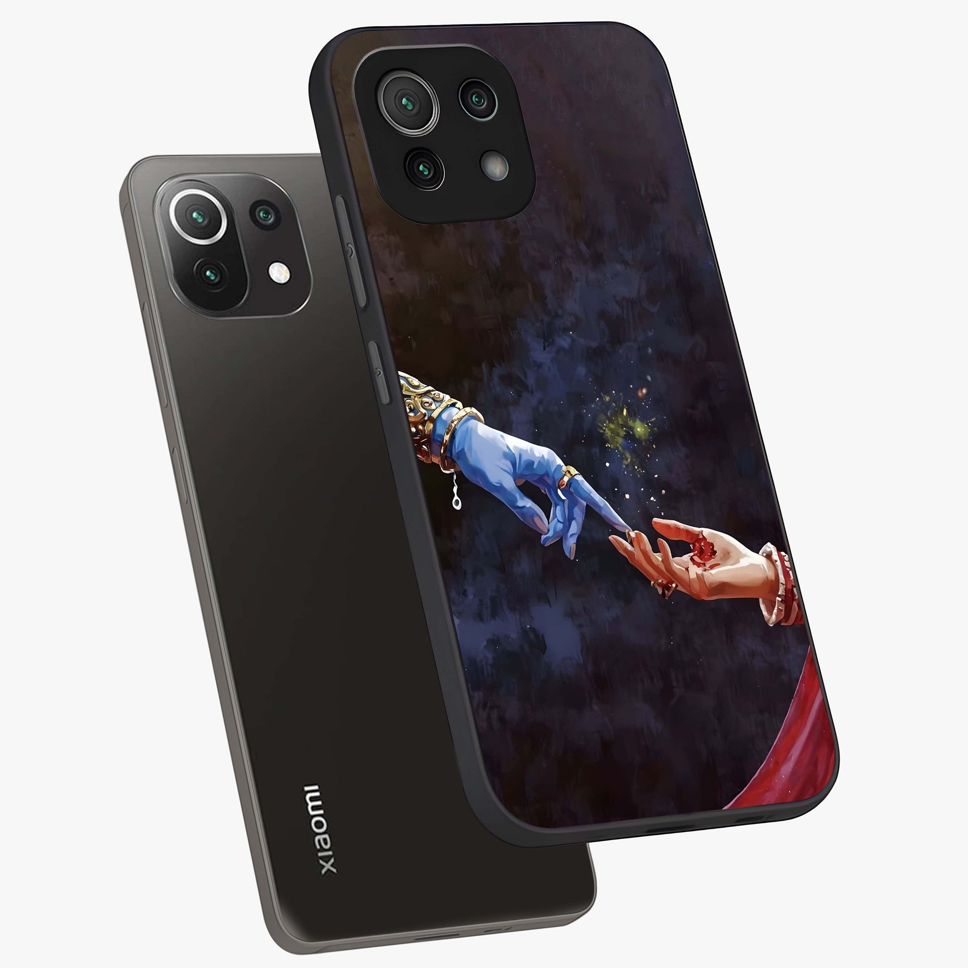Divine Touch Eternal Glass Case displayed in angled mockup highlighting elegant divine inspired design with calm aesthetic style.
