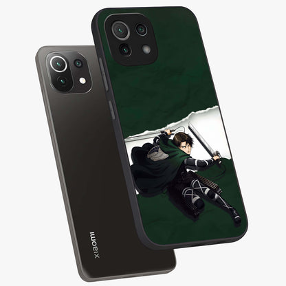 Emerald War Vanguard Glass Case displayed in angled mockup highlighting intense battle inspired design with emerald tone aesthetic.