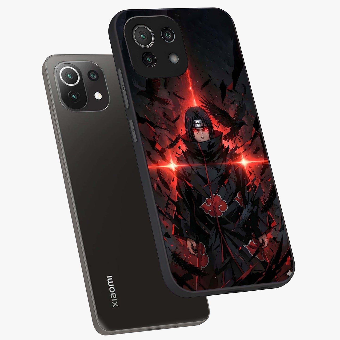 Focused Blade Discipline Glass Case displayed in angled mockup highlighting clean minimal text artwork with modern aesthetic style.