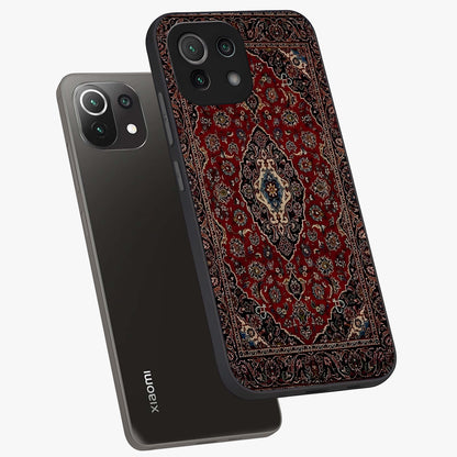 Heritage Carpet Royale Glass Case displayed in angled mockup highlighting intricate royal carpet design with heritage aesthetic.
