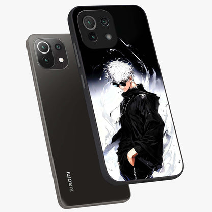 Limitless Shadow King Glass Case displayed in angled mockup highlighting dramatic dark hero design with intense aesthetic.