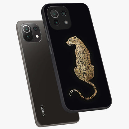 Regal Leopard Glass Case displayed in angled mockup highlighting powerful animal illustration with stylish wild aesthetic.
