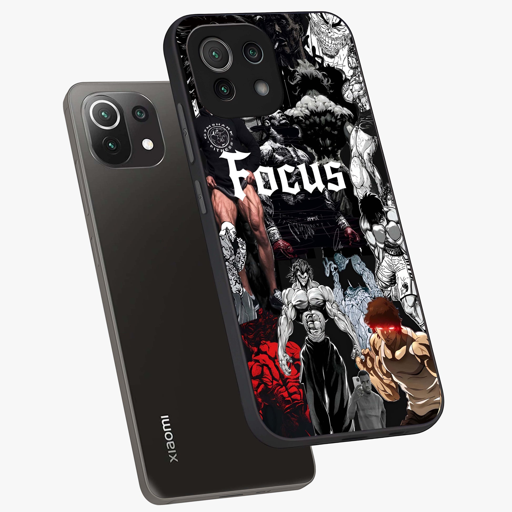 Relentless Power Focus Glass Case displayed in angled mockup highlighting bold statement design with modern aesthetic style.