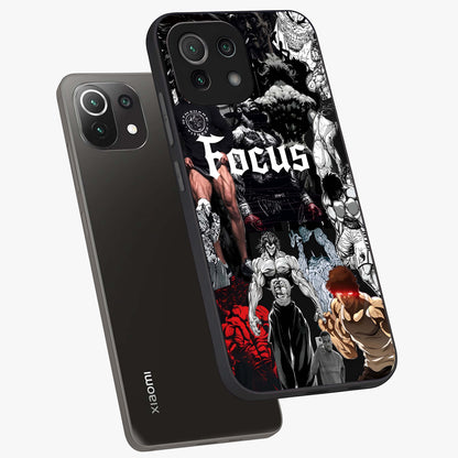 Relentless Power Focus Glass Case displayed in angled mockup highlighting bold statement design with modern aesthetic style.