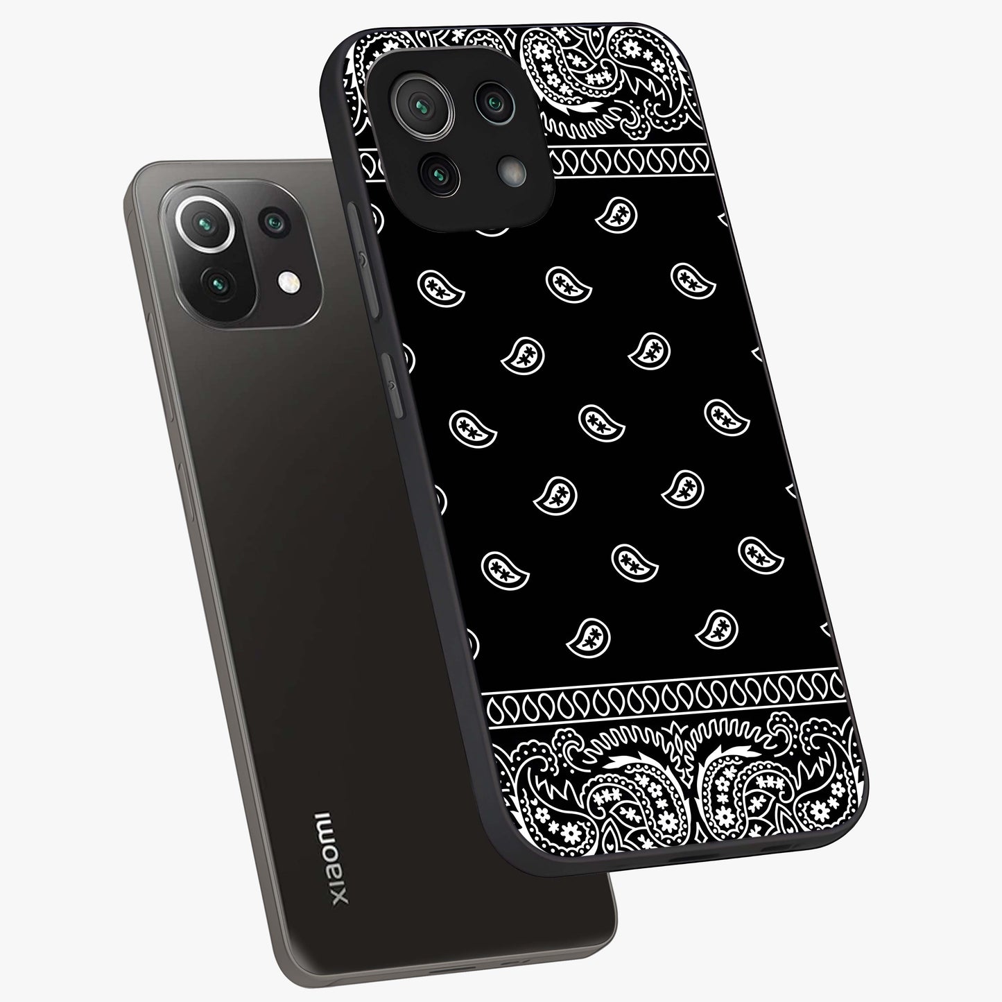 Retro Rebel Threads Glass Case displayed in angled mockup highlighting retro inspired graphic design with rebellious aesthetic.