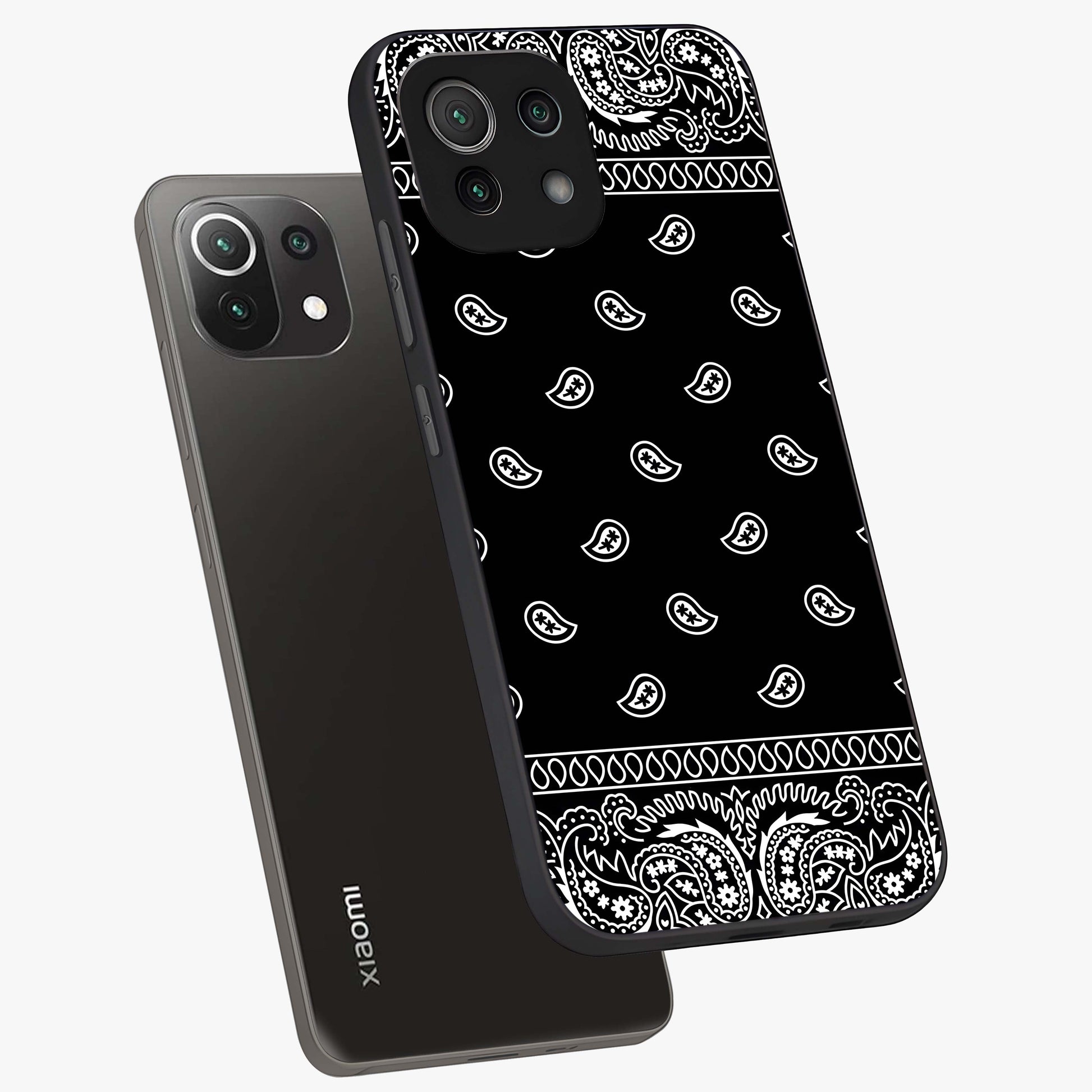 Retro Rebel Threads Glass Case displayed in angled mockup highlighting retro inspired graphic design with rebellious aesthetic.