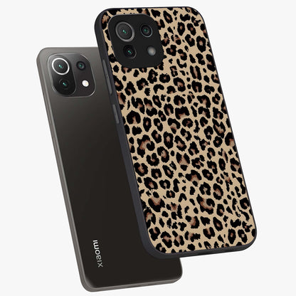 Savage Chic Pattern Glass Case displayed in angled mockup highlighting bold fashion inspired design with chic aesthetic.