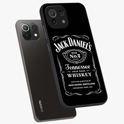 Vintage Whiskey Heritage Glass Case displayed in angled mockup highlighting retro beverage themed design with heritage aesthetic.