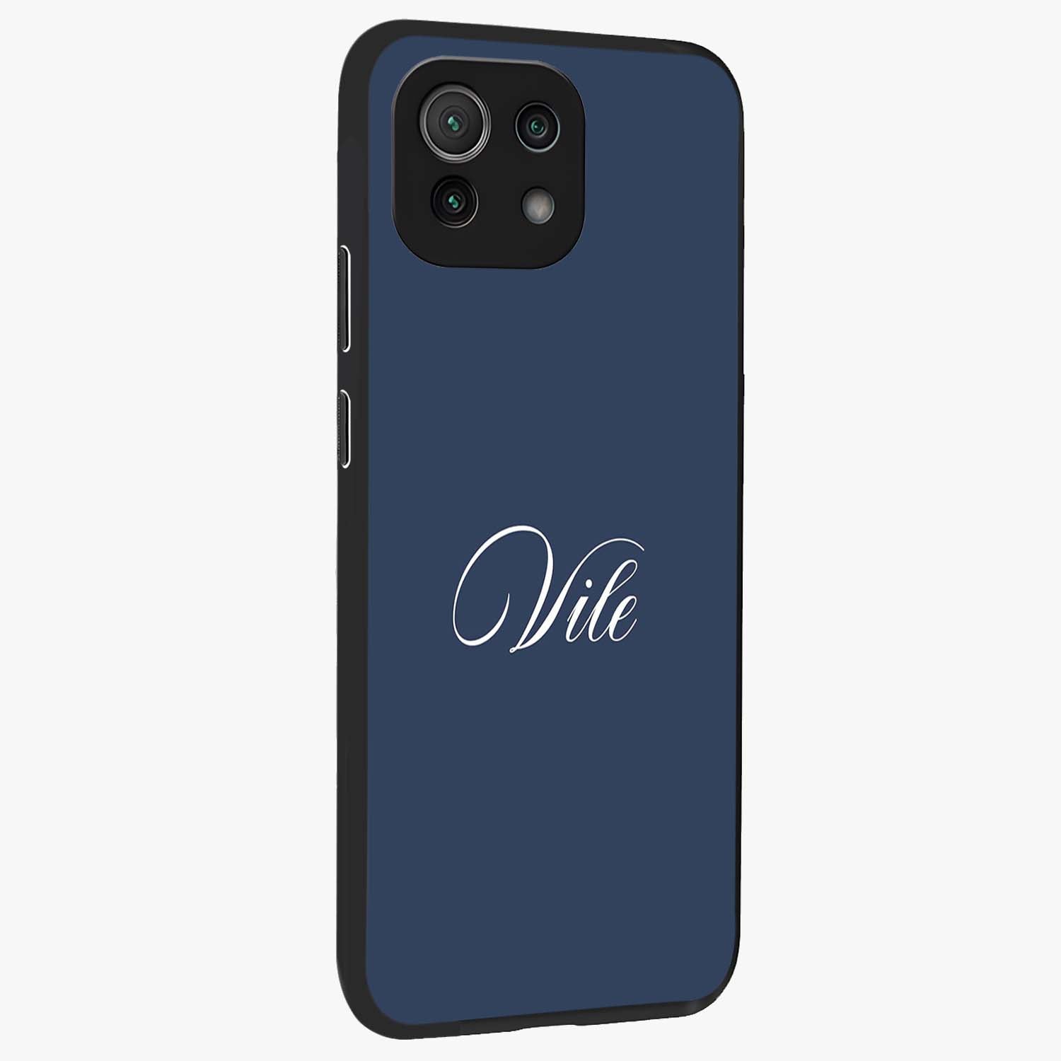 Blue Vintage Floral Pattern Glass Case displayed in angled mockup highlighting classic blue floral pattern and retro aesthetic design.