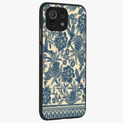 Heirloom Wild Bloom Glass Case upright view showcasing delicate wildflower artwork with timeless floral theme.