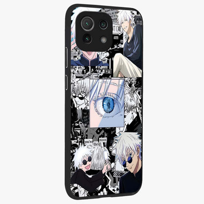 Infinity Sorcerer Chaos Glass Case upright view showcasing dramatic sorcerer artwork with chaotic mystical theme.