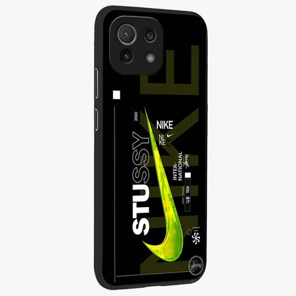 Neon Street Edition Glass Case upright view showcasing colorful neon artwork with modern street culture theme.