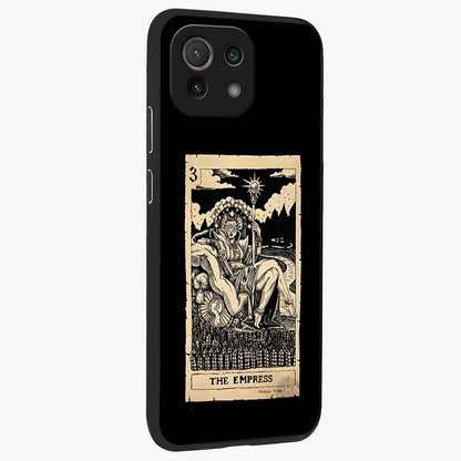 The Empress Glass Case upright view showcasing powerful empress themed artwork with luxurious artistic theme.