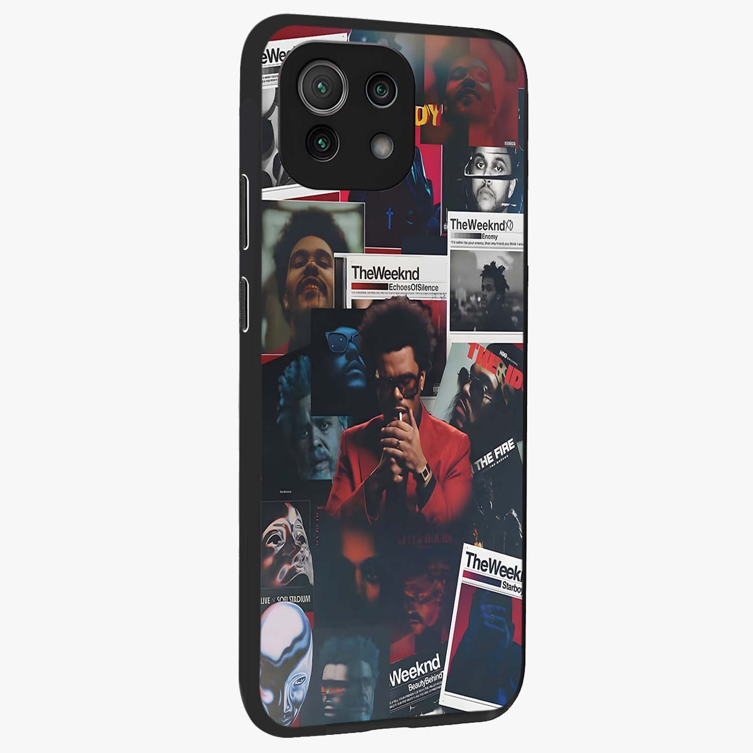 The Weeknd Glass Case upright view showcasing bold music themed artwork with contemporary artistic style.