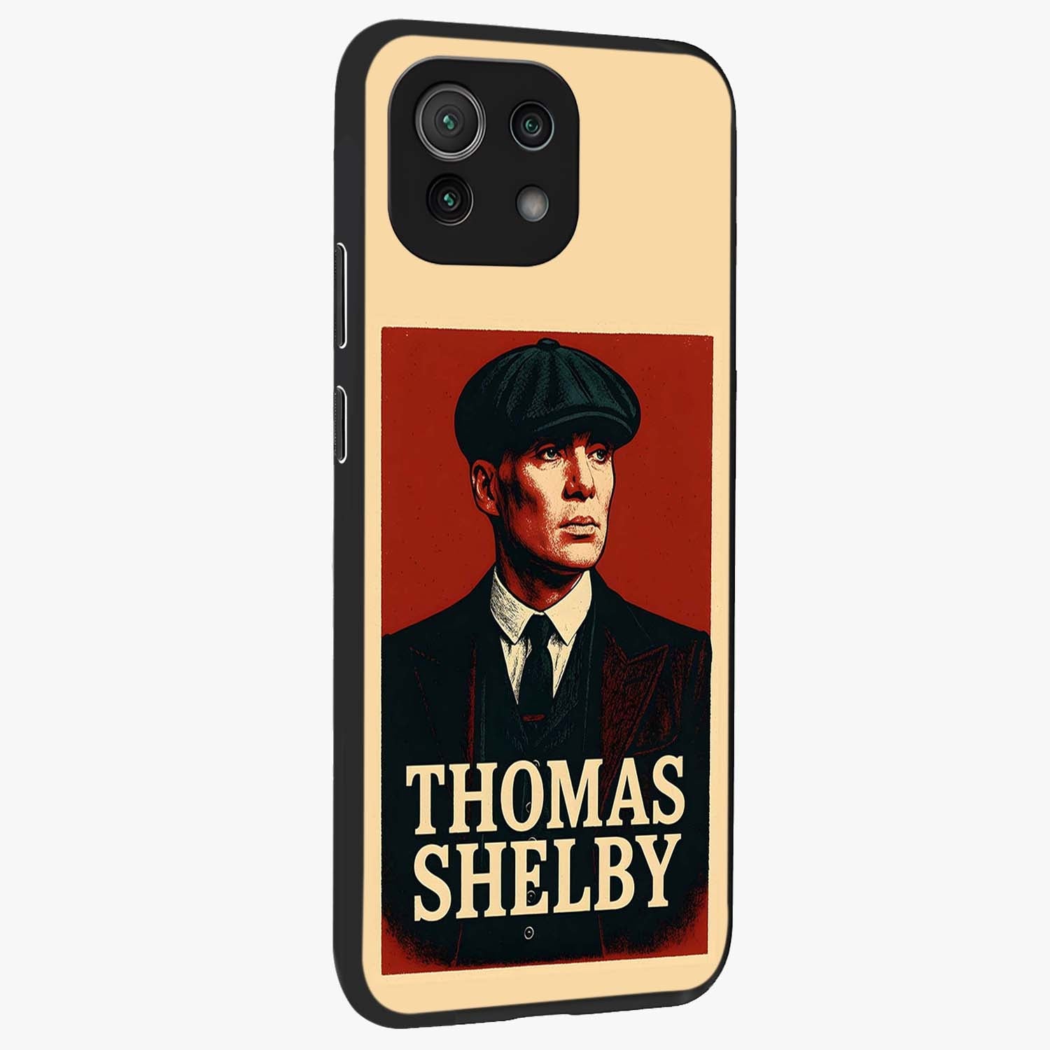 Vintage Mafia Authority Glass Case upright view showcasing dramatic vintage artwork with iconic authority theme.