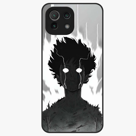Awakened Inner Rage Glass Case showing flat back view with intense artistic artwork and glossy glass finish.