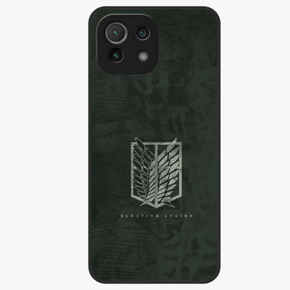 Wings Of Freedom Glass Case showing flat back view with symbolic wings artwork and glossy glass finish.