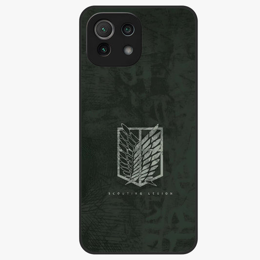 Wings Of Freedom Glass Case showing flat back view with symbolic wings artwork and glossy glass finish.
