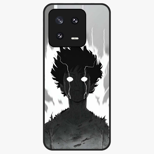 Awakened Inner Rage Glass Case showing flat back view with intense artistic artwork and glossy glass finish.