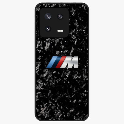 Carbon Speed Mark Glass Case showing flat back view with sporty carbon pattern artwork and glossy glass finish.