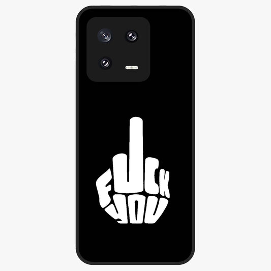 Rebel Mode On Glass Case showing flat back view with bold rebellious typography artwork and glossy glass finish.