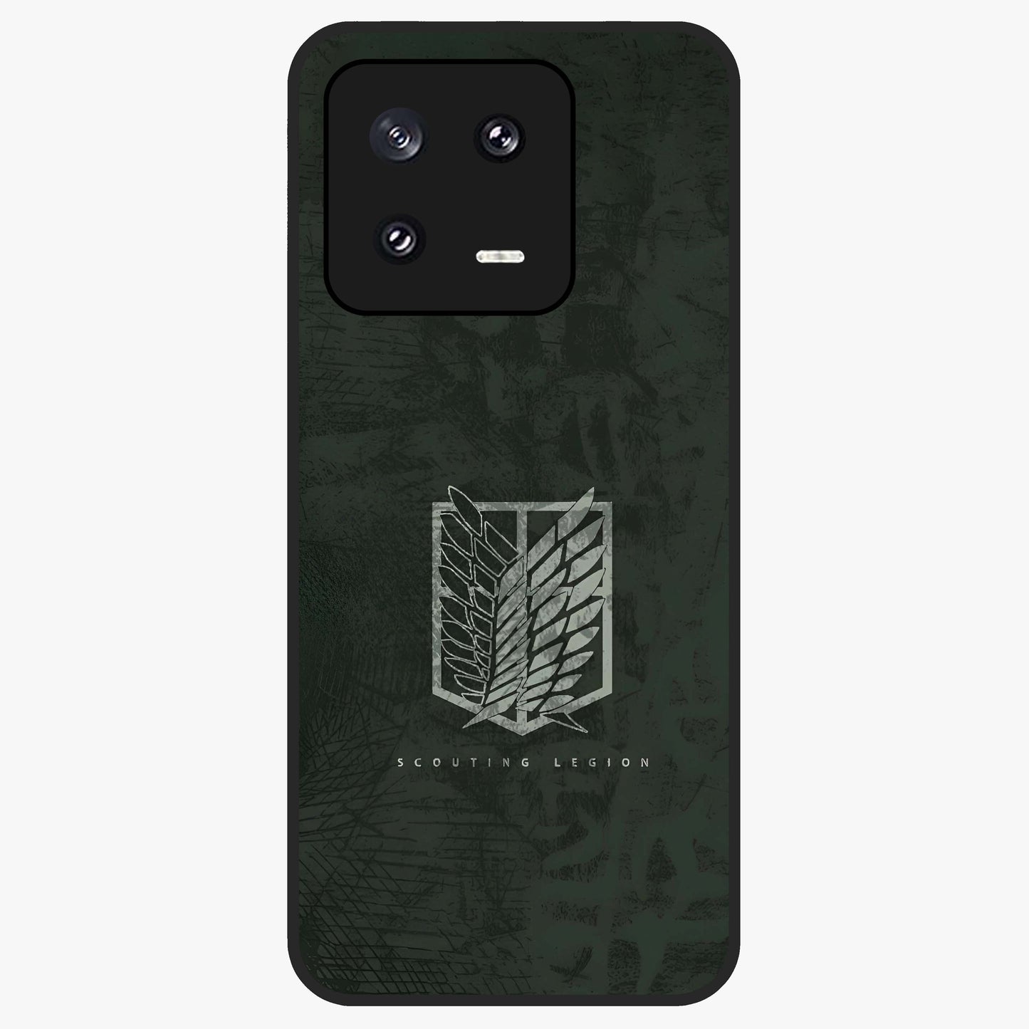 Wings Of Freedom Glass Case showing flat back view with symbolic wings artwork and glossy glass finish.