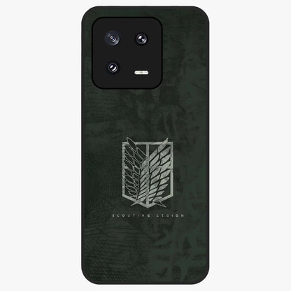 Wings Of Freedom Glass Case showing flat back view with symbolic wings artwork and glossy glass finish.