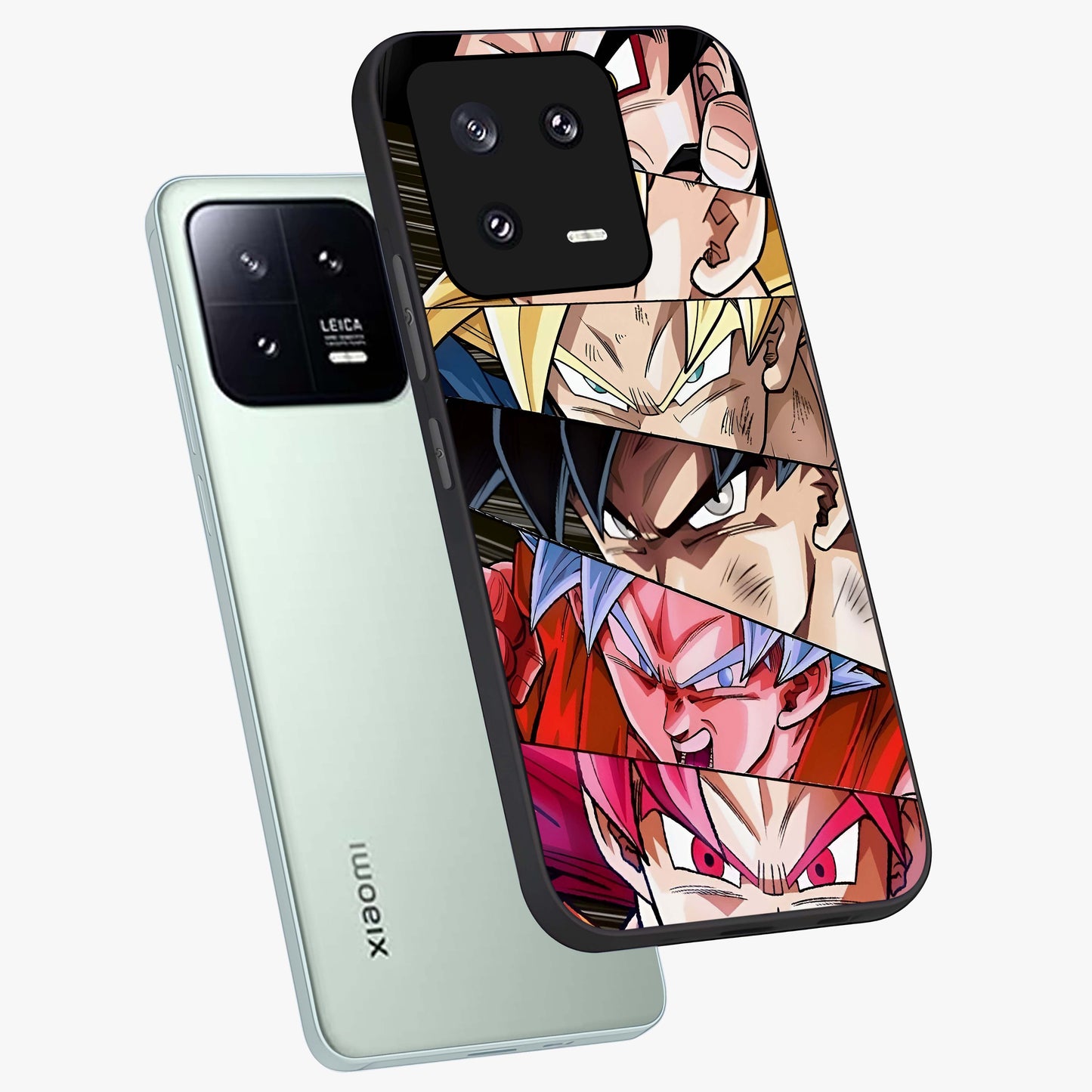 Anime Character Glass Case displayed in angled mockup highlighting colorful anime character illustration.