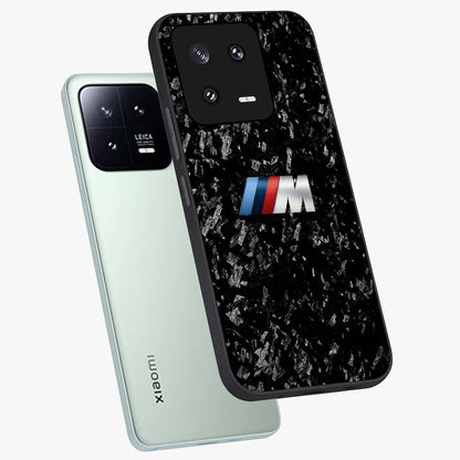 Carbon Speed Mark Glass Case displayed in angled mockup highlighting racing inspired carbon design and sleek aesthetic style.