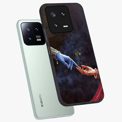 Divine Touch Eternal Glass Case displayed in angled mockup highlighting elegant divine inspired design with calm aesthetic style.