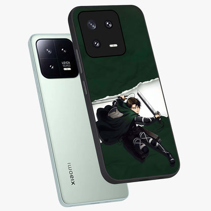 Emerald War Vanguard Glass Case displayed in angled mockup highlighting intense battle inspired design with emerald tone aesthetic.