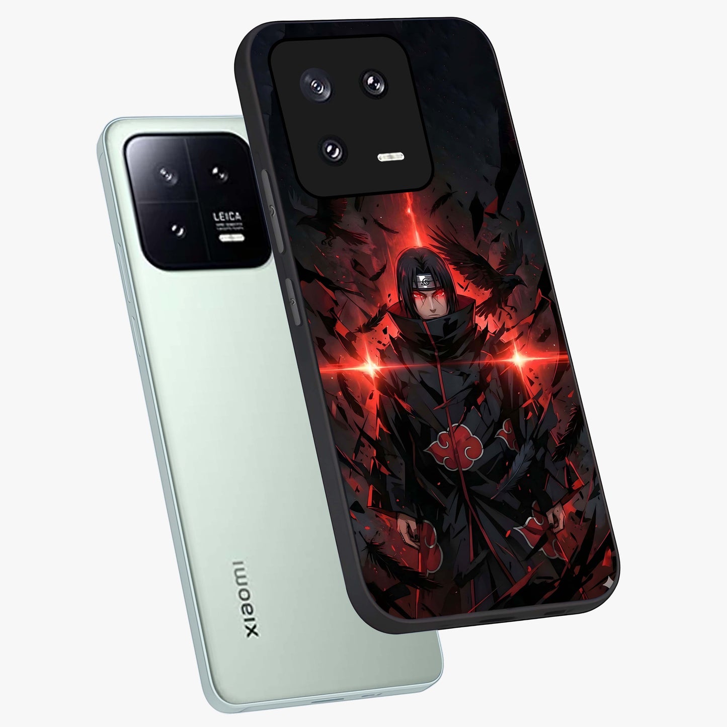 Focused Blade Discipline Glass Case displayed in angled mockup highlighting clean minimal text artwork with modern aesthetic style.
