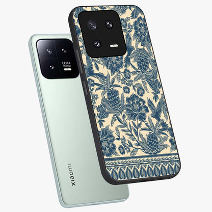 Heirloom Wild Bloom Glass Case displayed in angled mockup highlighting botanical bloom design with classic aesthetic style.