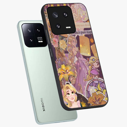 Magical Tangled Dream Glass Case displayed in angled mockup highlighting whimsical fantasy design with magical aesthetic.