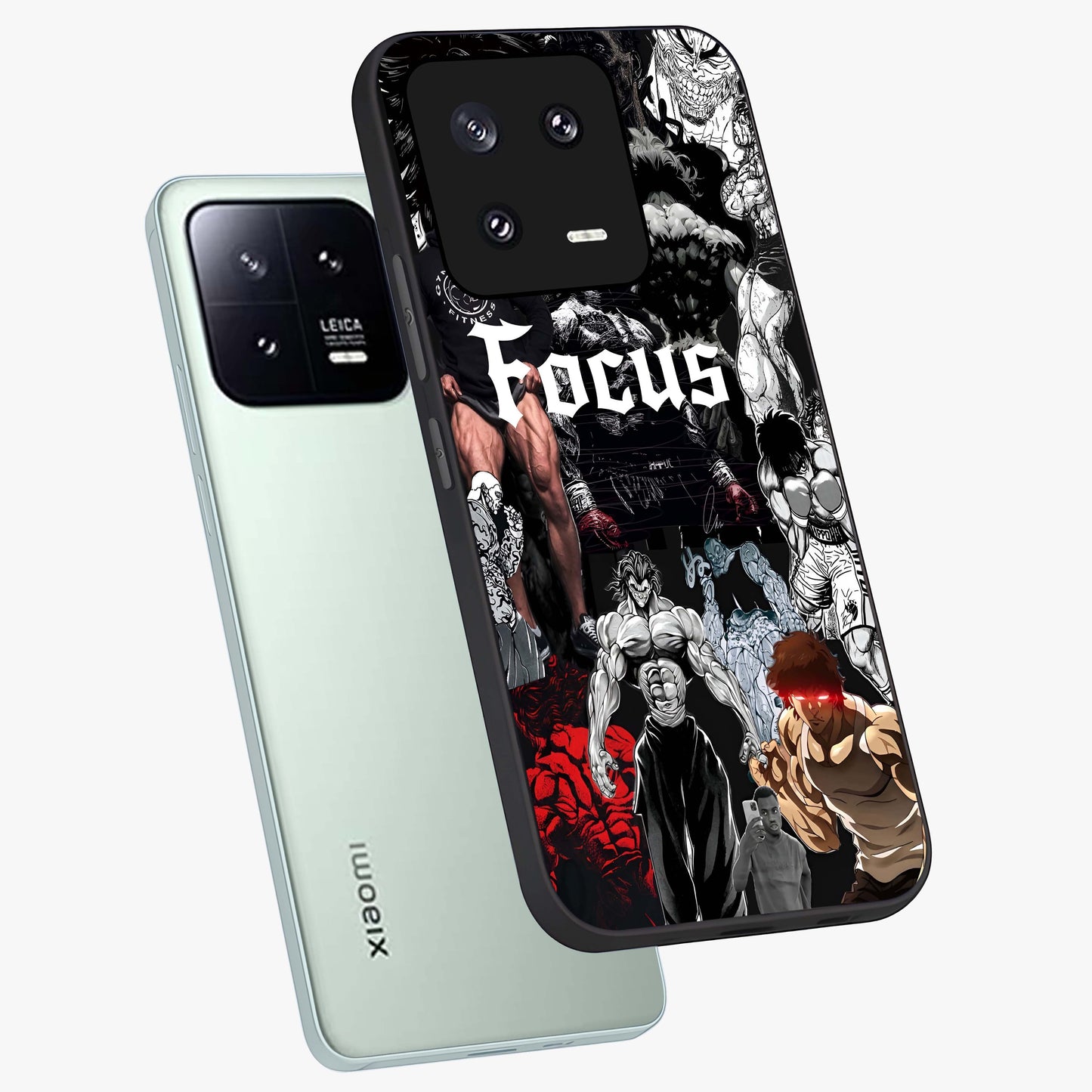 Relentless Power Focus Glass Case displayed in angled mockup highlighting bold statement design with modern aesthetic style.